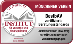 Rating Institut für Vorsorge und Finanzplanung Gütesiegel für zertifizierte Beratungsstandards BestbAV - Münchener Verein
